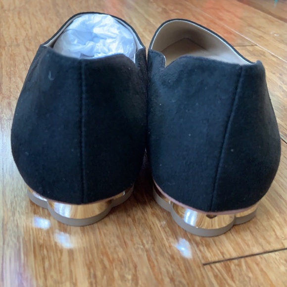 NEW WHBM Bellamy Metal Heel Flat sz 8M - Picture 3 of 6